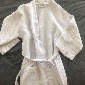Thigh Length White Robe